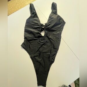 Black One-Piece Swimsuit